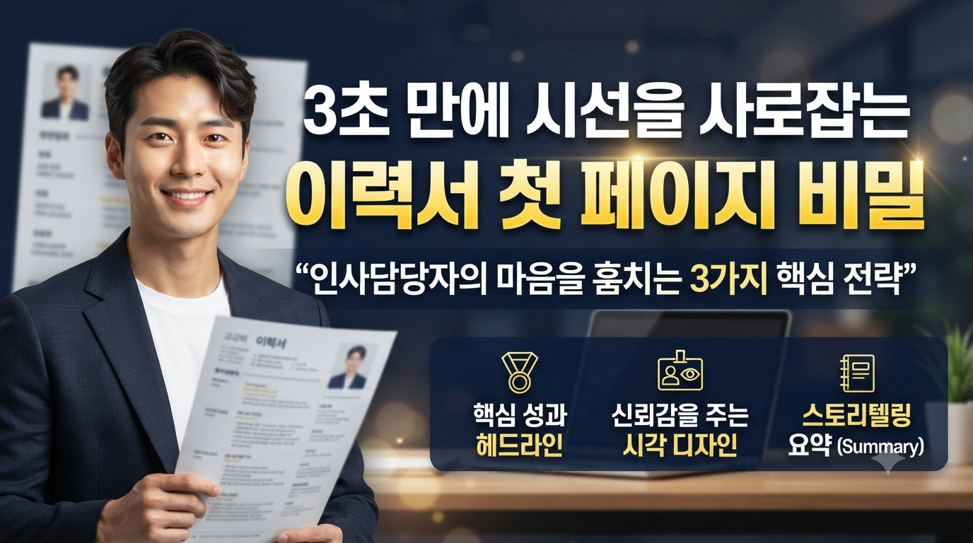 3초 만에 시선을 사로잡는 이력서 첫 페이지 비밀