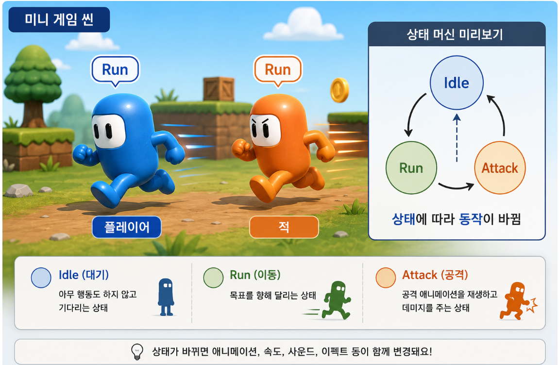 07/20 플레이어, 적 캐릭터, Animator Controller